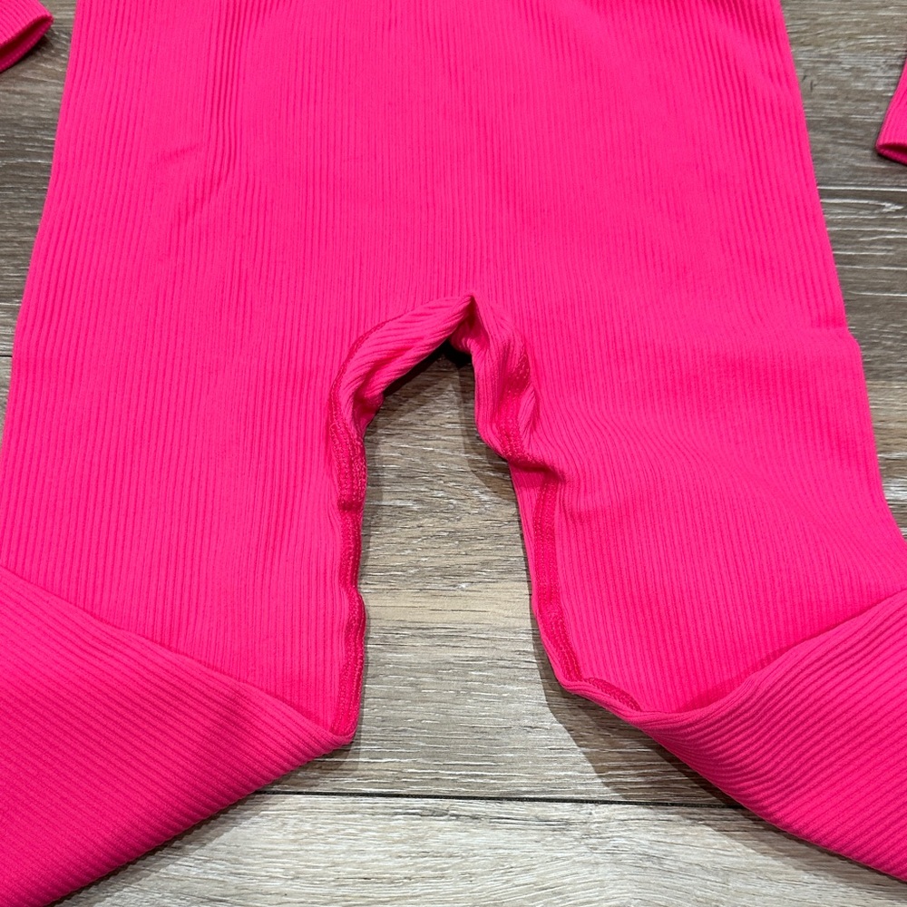 NWT! Hot Pink One Piece Workout Suit - Picture 4 of 6
